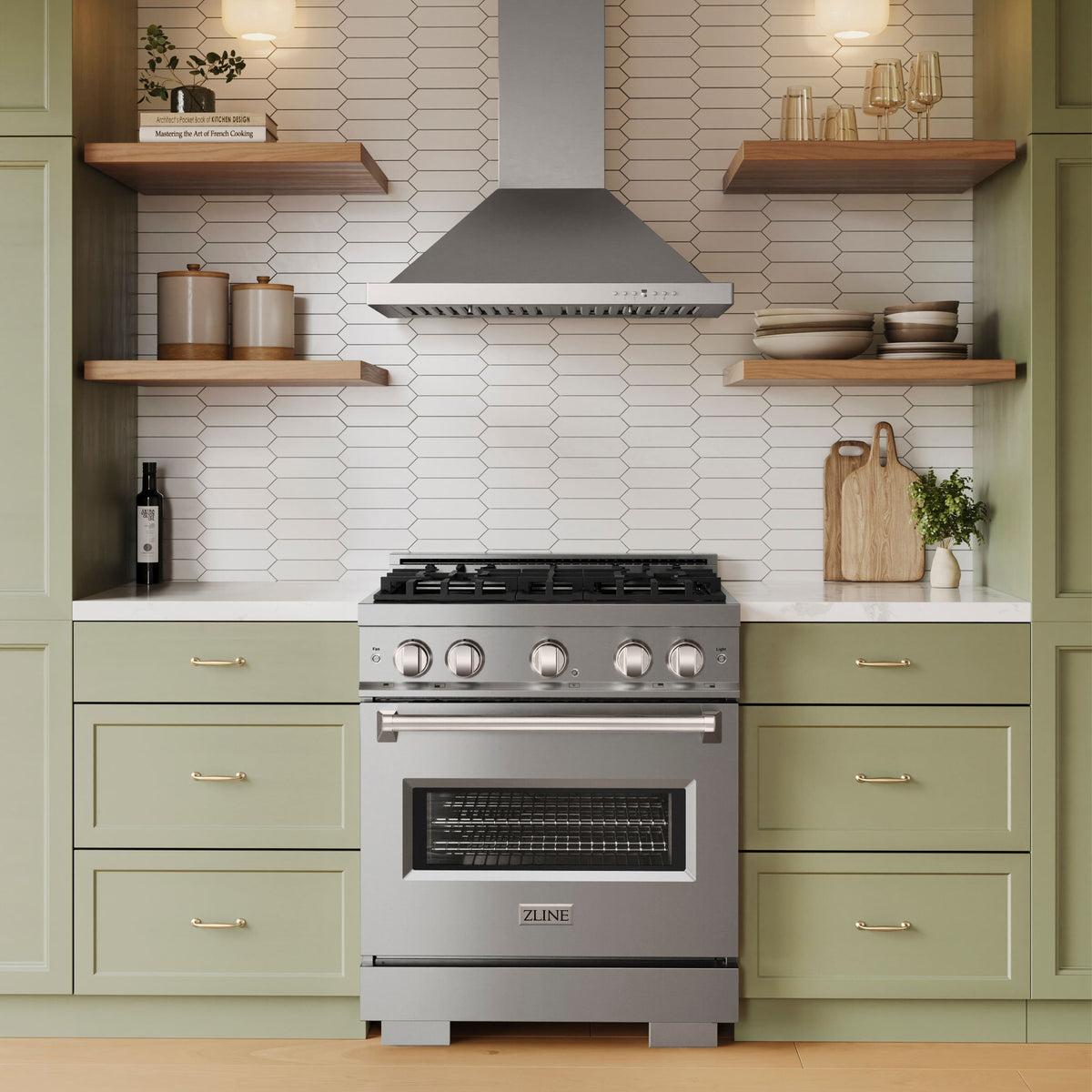 ZLINE - 30 inches - Externally Vented & Convertible - Wall Range Hood - Silver