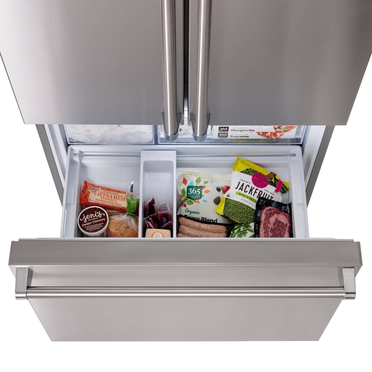 Viking - 36 in. Wide French Door Refrigerator - Stainless Steel