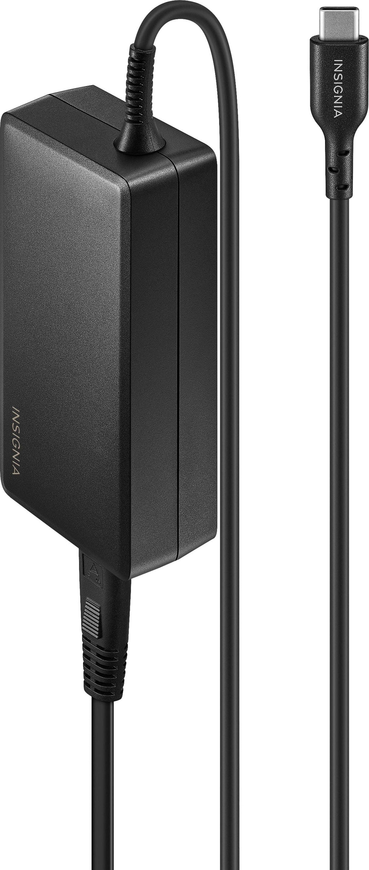Insignia™ - 100W 8 ft. Laptop Power Adapter for USB-C Devices - Black