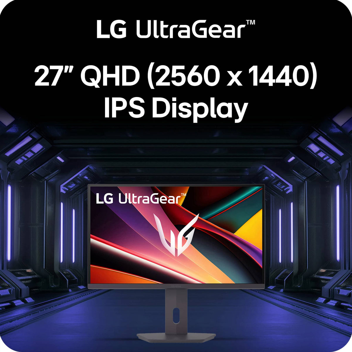 LG - UltraGear 27" IPS QHD 200Hz Gaming Monitor with DisplayHDR 400 (HDMI, DisplayPort) - Black