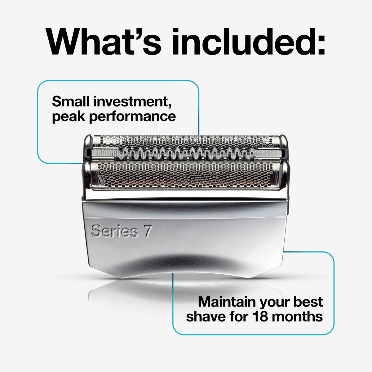 Braun - Replacement Head for Series 7 Shavers - Silver