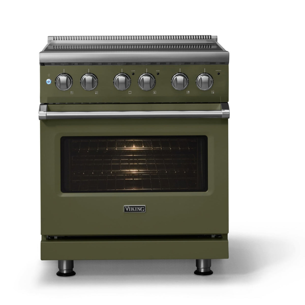 Viking - 30"W. Pro5S 4.7 Cu. Ft. Freestanding 4 Element Electric Convection Range - Martini