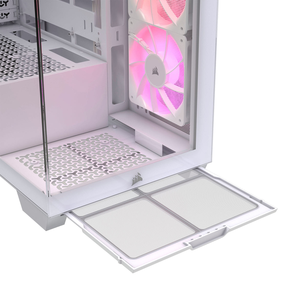 CORSAIR - 3500X ARGB ATX Mid-Tower PC Case - White