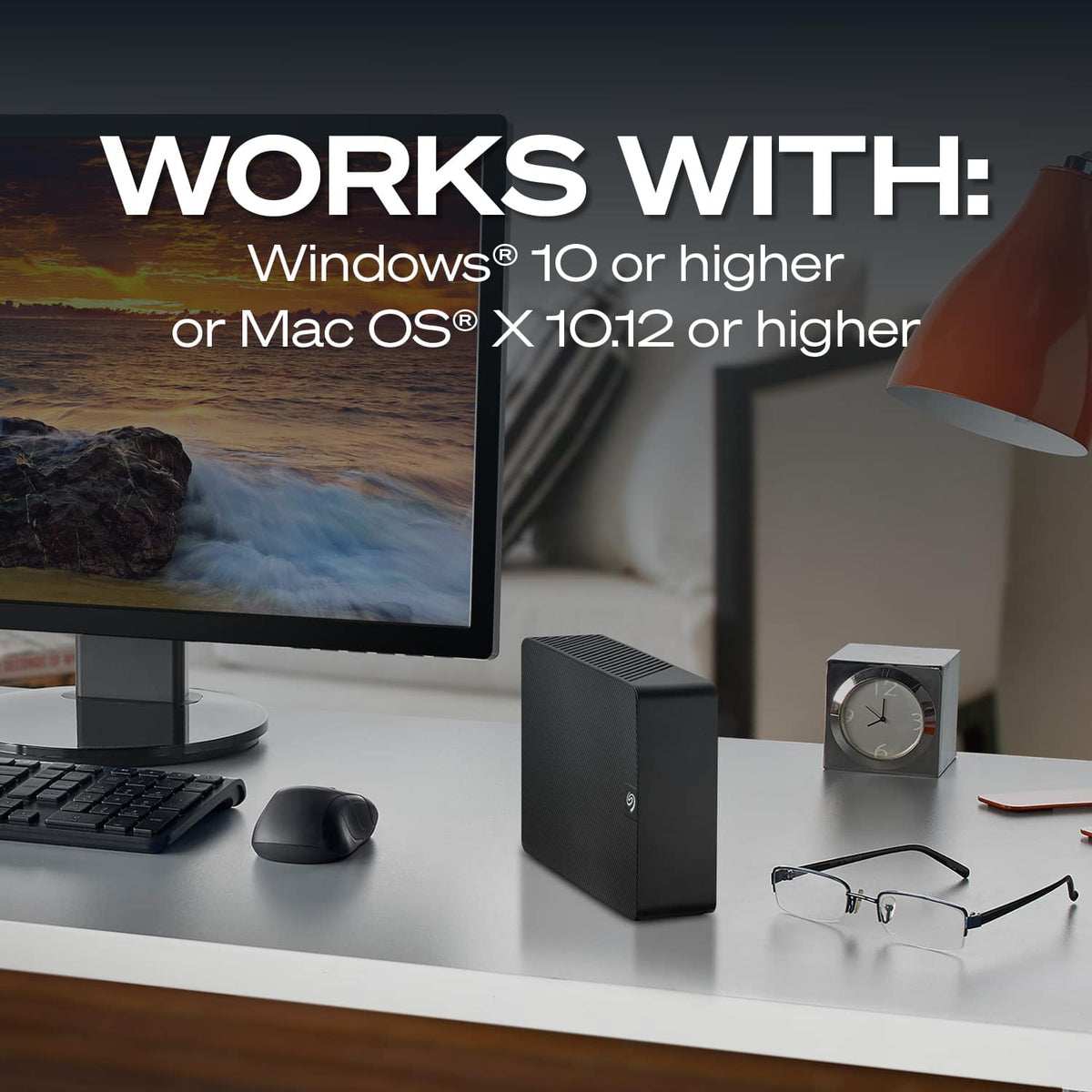 Seagate - Expansion Desktop 8TB HDD - Black