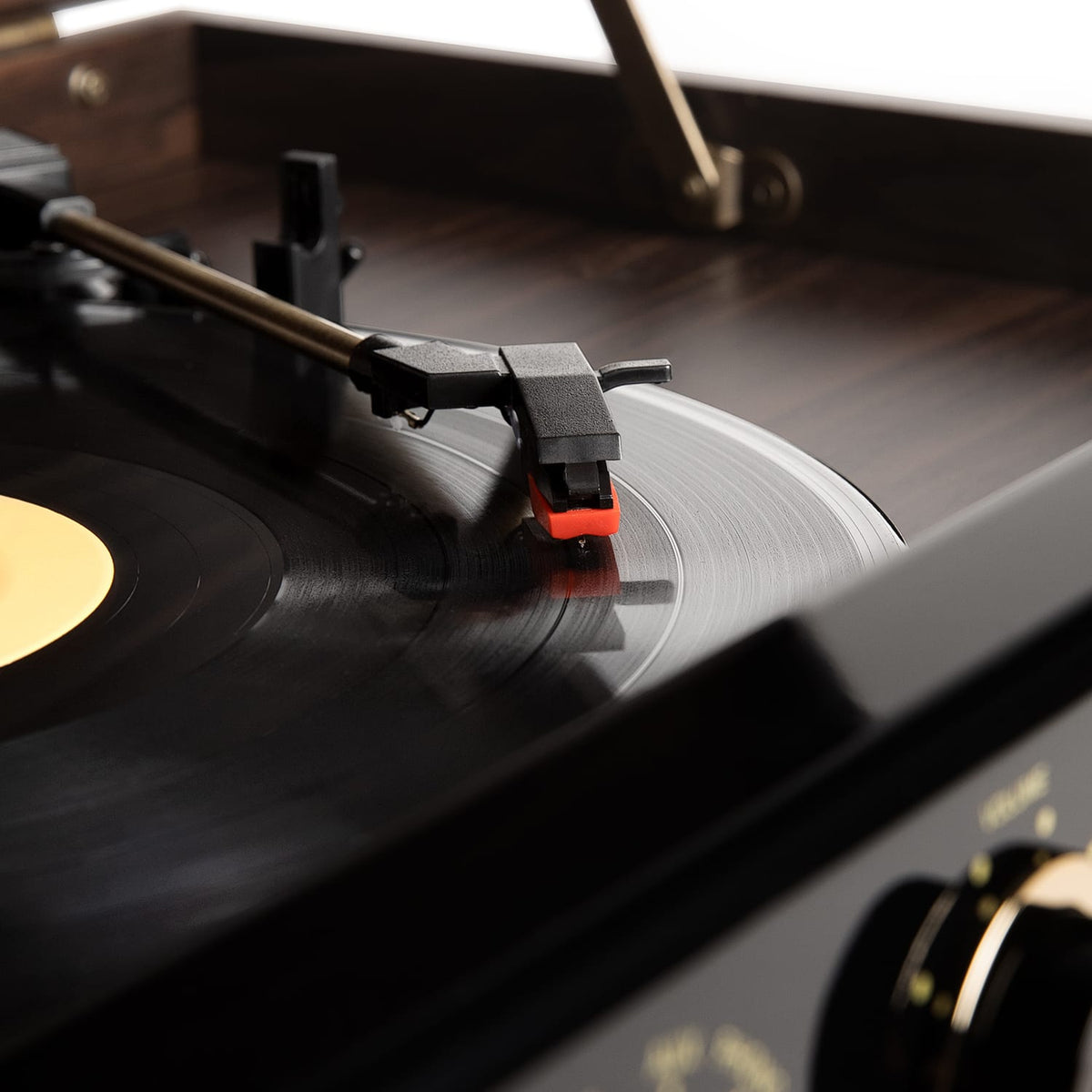 Victrola - Empire Bluetooth 6-in-1 Record Player - Gold/Brown/Black