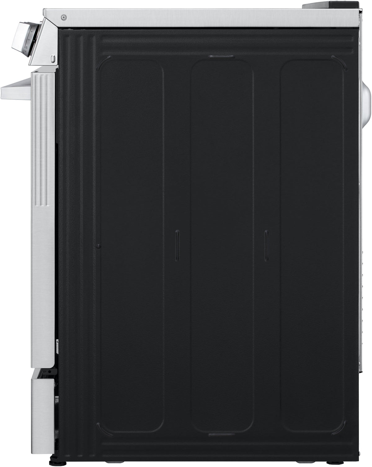 LG - 30-in Wide 6.3 Cu. Ft. Slide-In Electric True Convection Range with 5 Elements, InstaView and 2 UltraHeat Elements - Stainless Steel