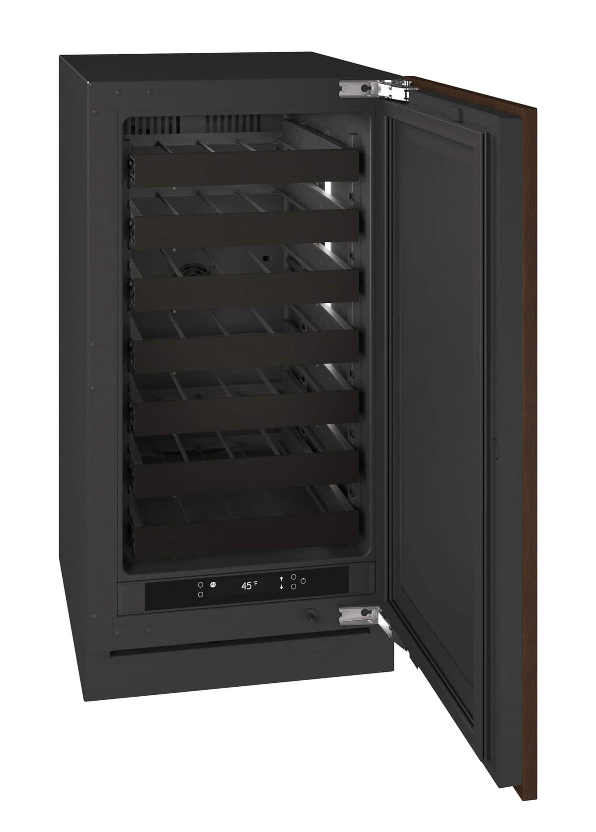 U-Line - 18"W. 3.5 Cu.Ft. Built-In Wine Refrigerator-Panel Ready - Integrated Solid