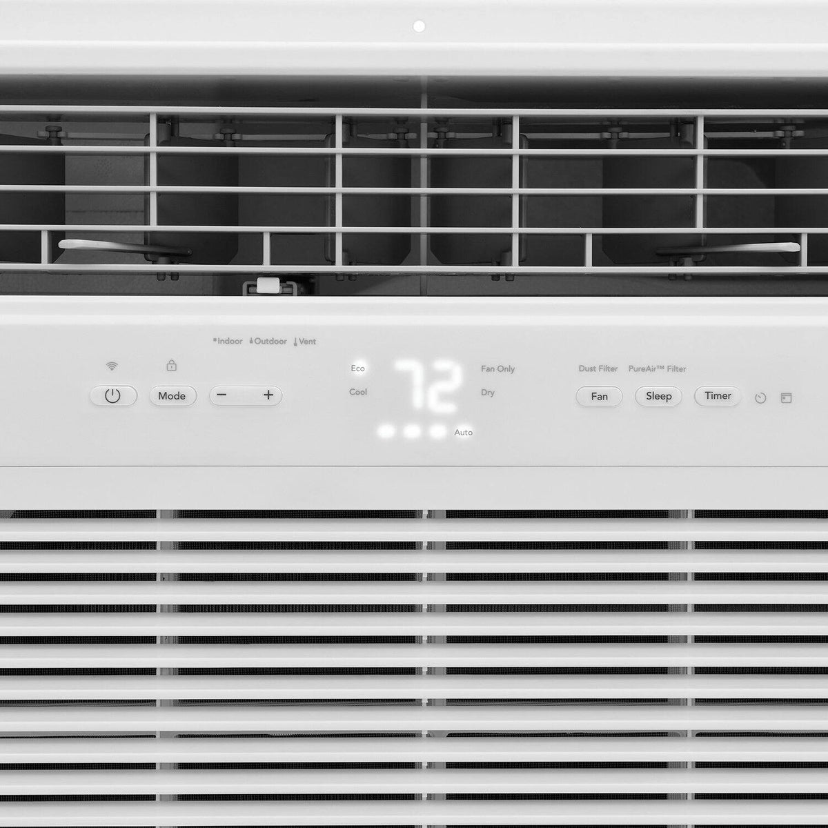 Frigidaire - 115V 14,000 BTU 700 Sq. Ft. Smart Window Air Conditioner with Remote - White