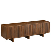 Mueble de TV estilo retro con puerta ondulada