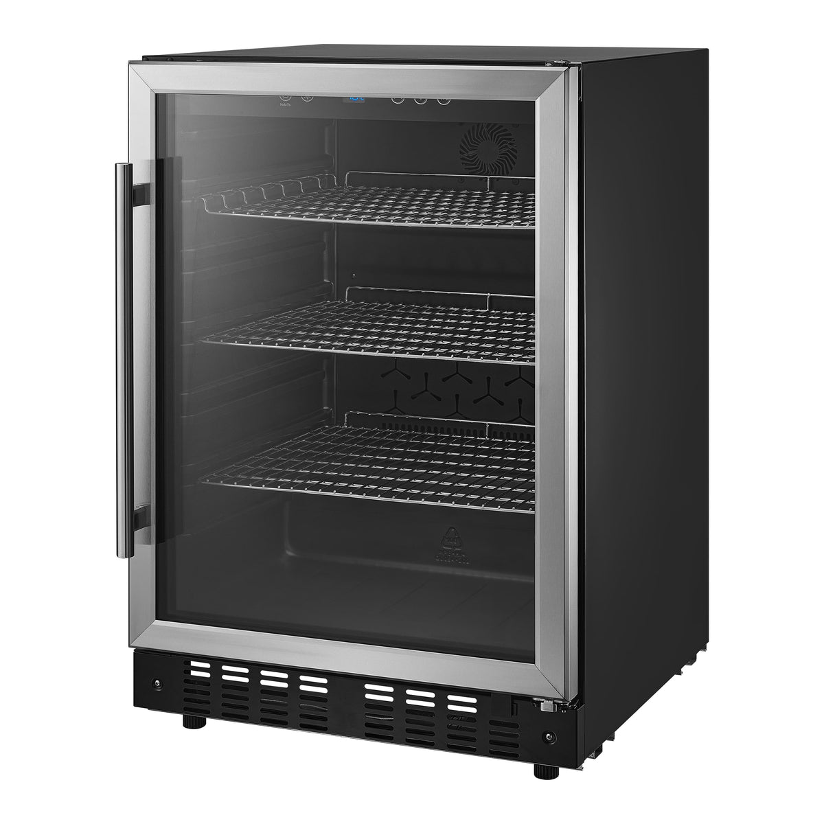 Insignia™ - 165-Can Built-In Beverage Cooler - Stainless Steel