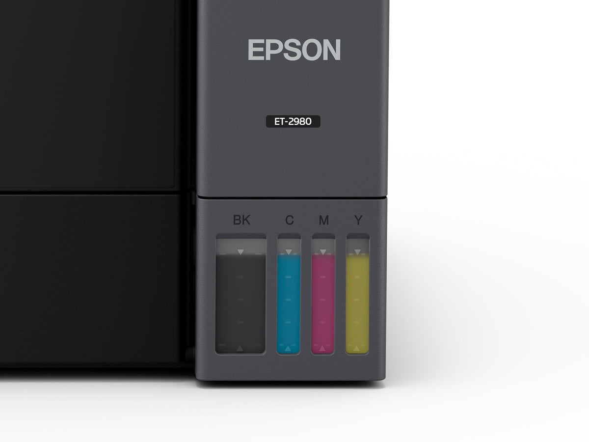 Epson - EcoTank ET-2980 Wireless All-in-One Color Supertank Inkjet Printer - Black