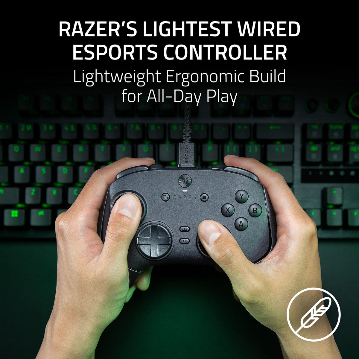 Razer - Wolverine V3 Tournament Edition 8K Wired Gaming Controller with TMR Thumbsticks and Swappable Caps for PC - Black