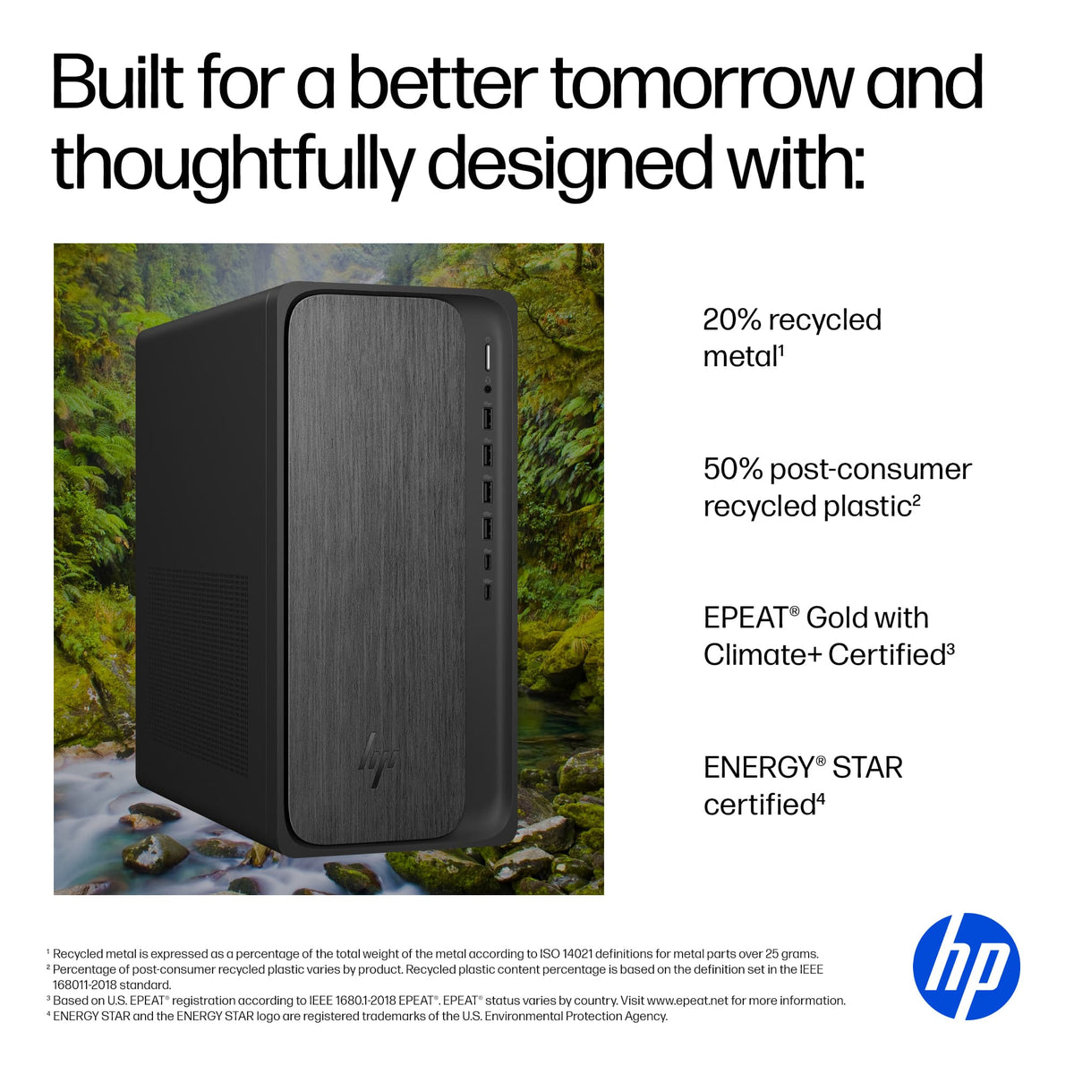 HP - OmniDesk Desktop - AMD Ryzen 3 8300G 2024 - 8GB DDR5 Memory - 256GB SSD - Gray Wood