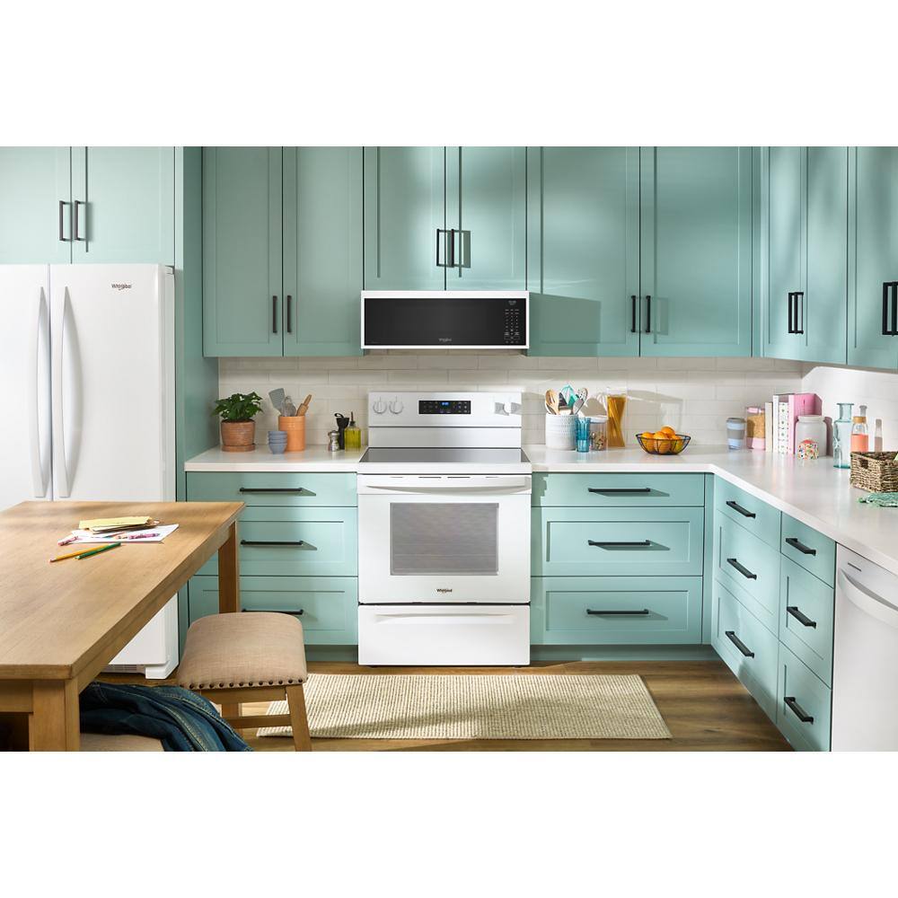Whirlpool - 1.1 Cu. Ft. Over the Range Microwave with Sensor Cooking and 1800-Watts Cooking Power - White