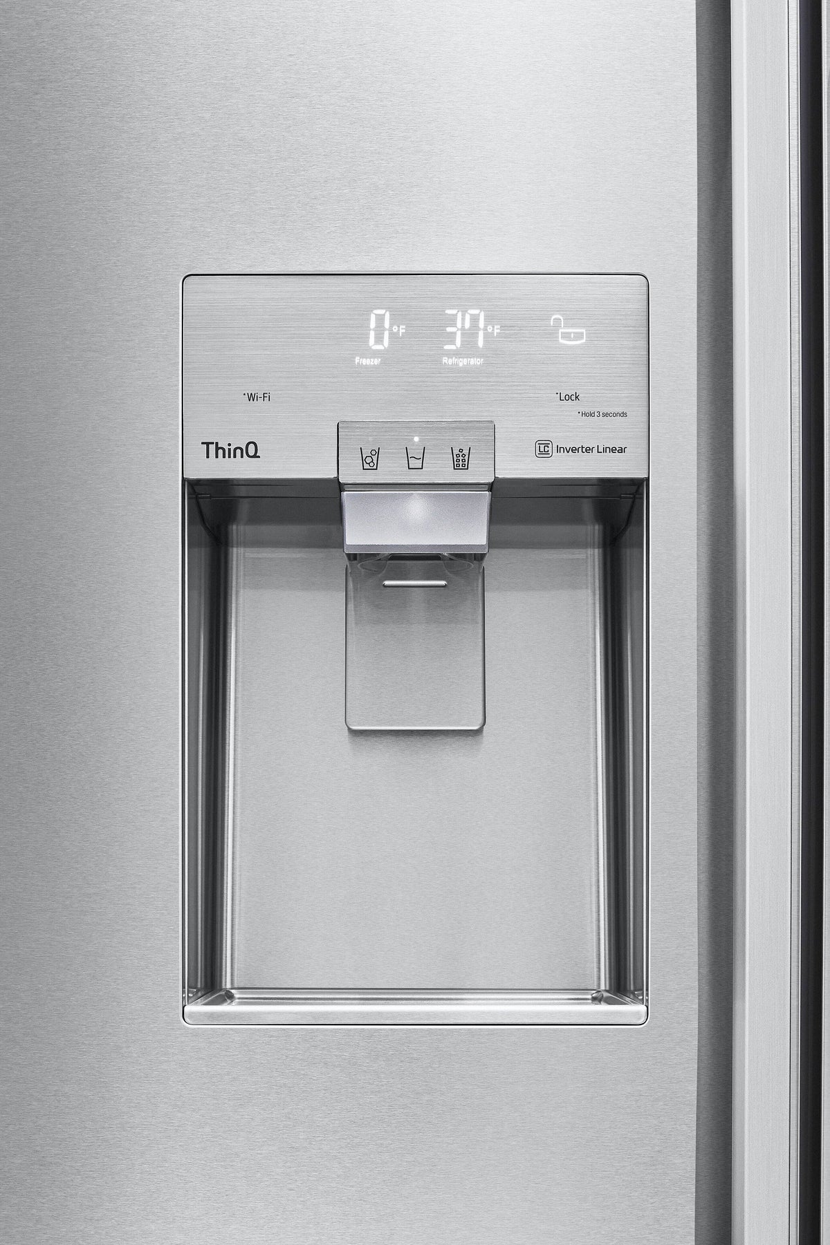 LG - SIGNATURE 42-in Wide 25.6 Cu. Ft. Side-by-Side Built-In Smart Refrigerator with Pro-Style Design - Stainless Steel