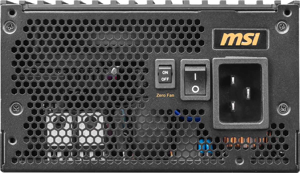 MSI - MEG Ai1600T PCIE5 1600W ATX 3.1 & PCIe 5.1 Ready Full Modular 80 Plus Titanium Gaming Power Supply - Black