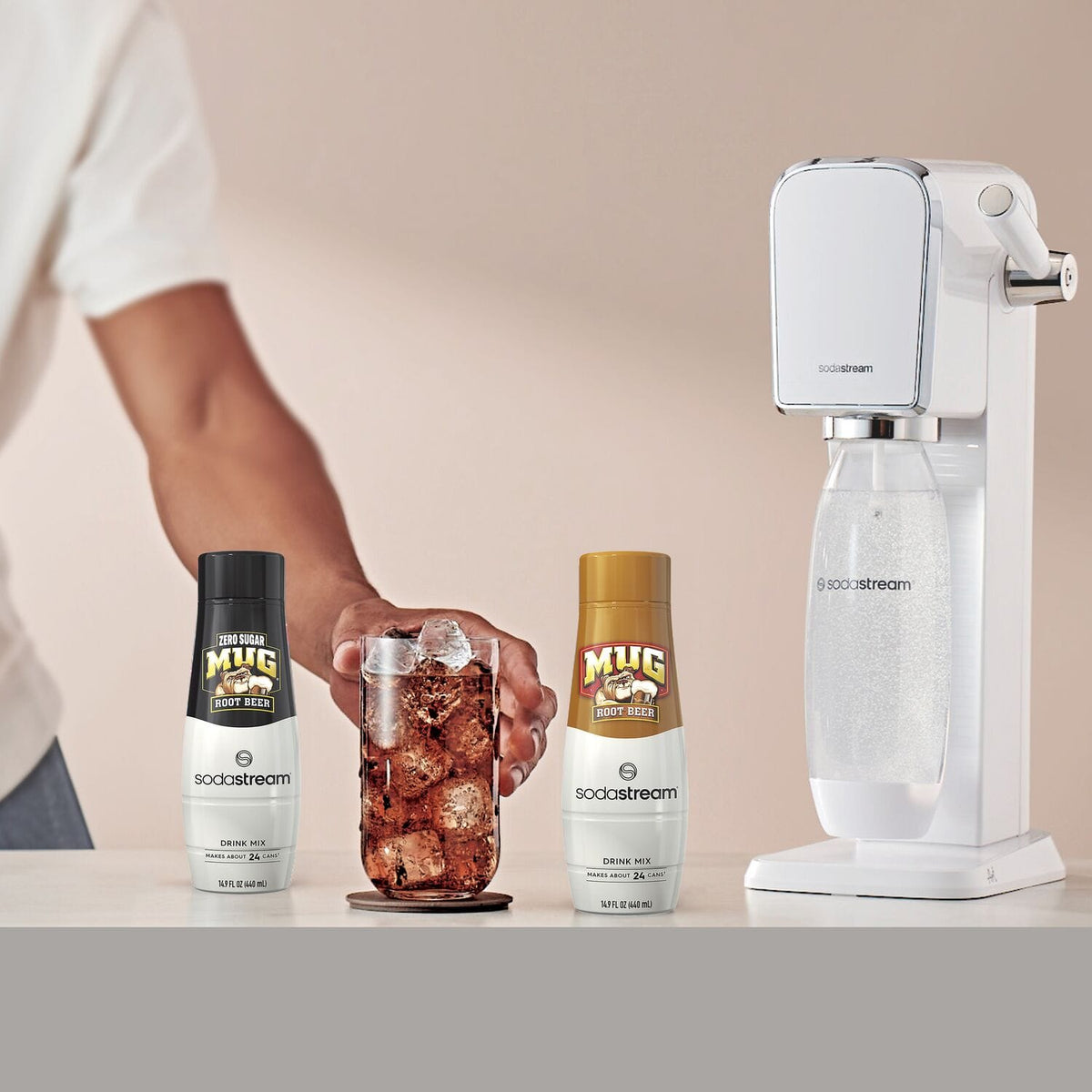 SodaStream - Mug Root Beer Drink Mix 4-Pack - Brown