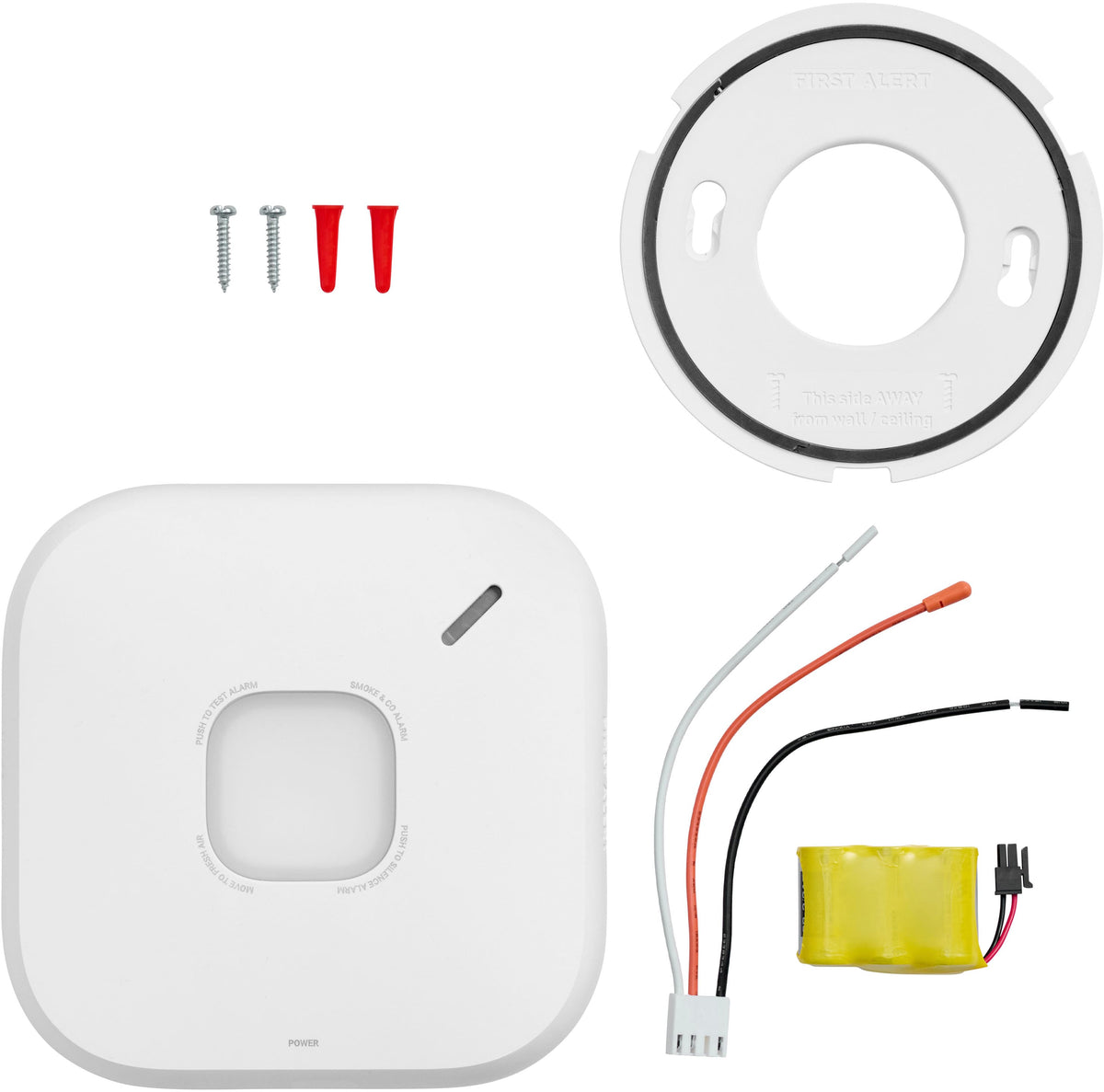 First Alert - Smoke and Carbon Monoxide Detector Hardwired - White
