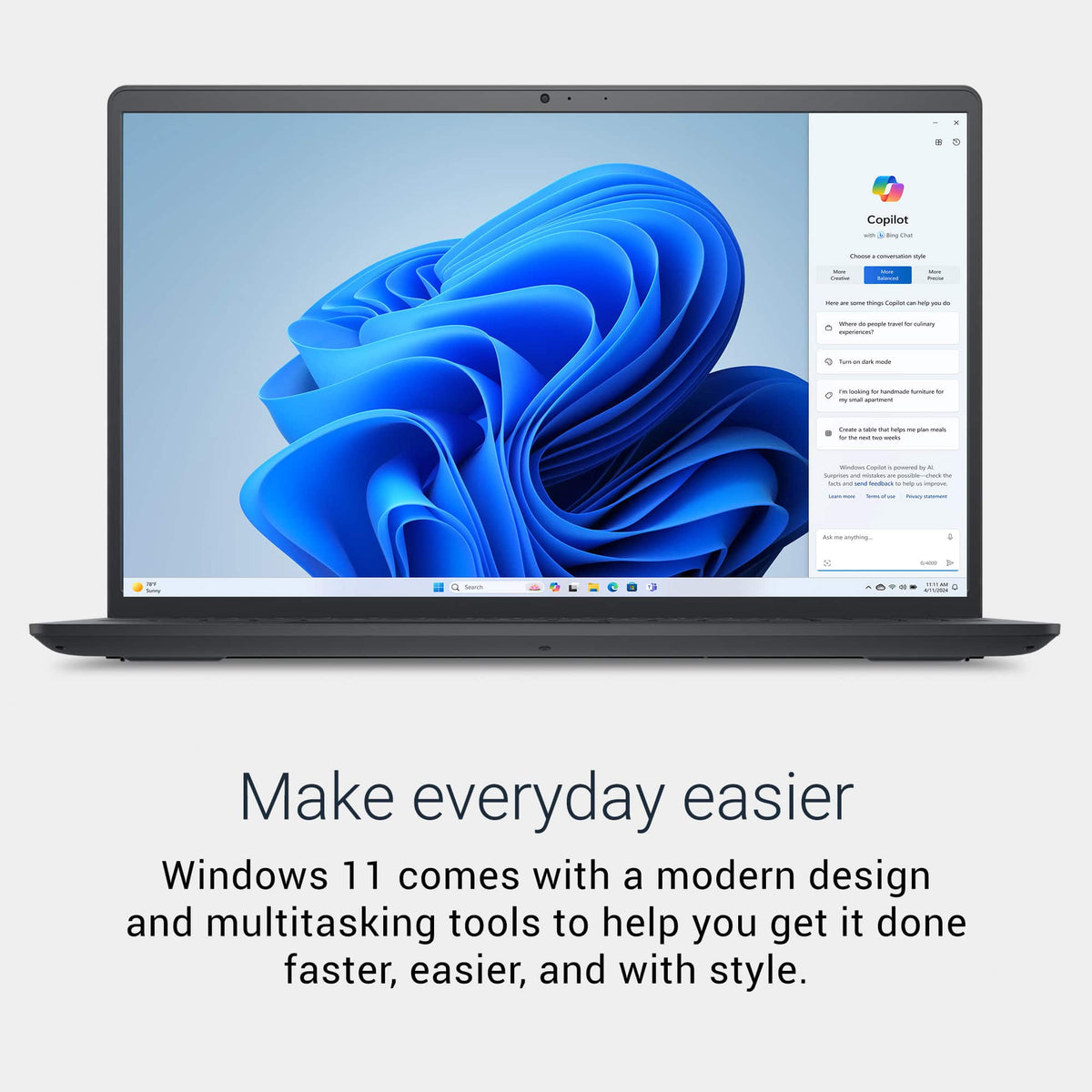 Dell - 15.6" FHD Touchscreen Laptop - Intel Core i7 1355U 2023 - 16GB Memory - 1TB Storage - Carbon Black