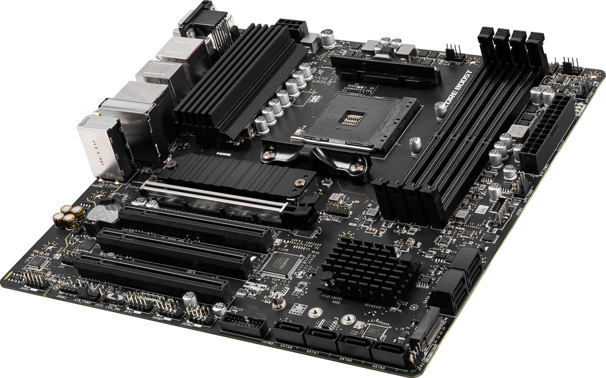 MSI - PRO B550M-VC WIFI (Socket AM4) AMD B550 MATX DDR4 Wi-Fi 6E Motherboard - Black