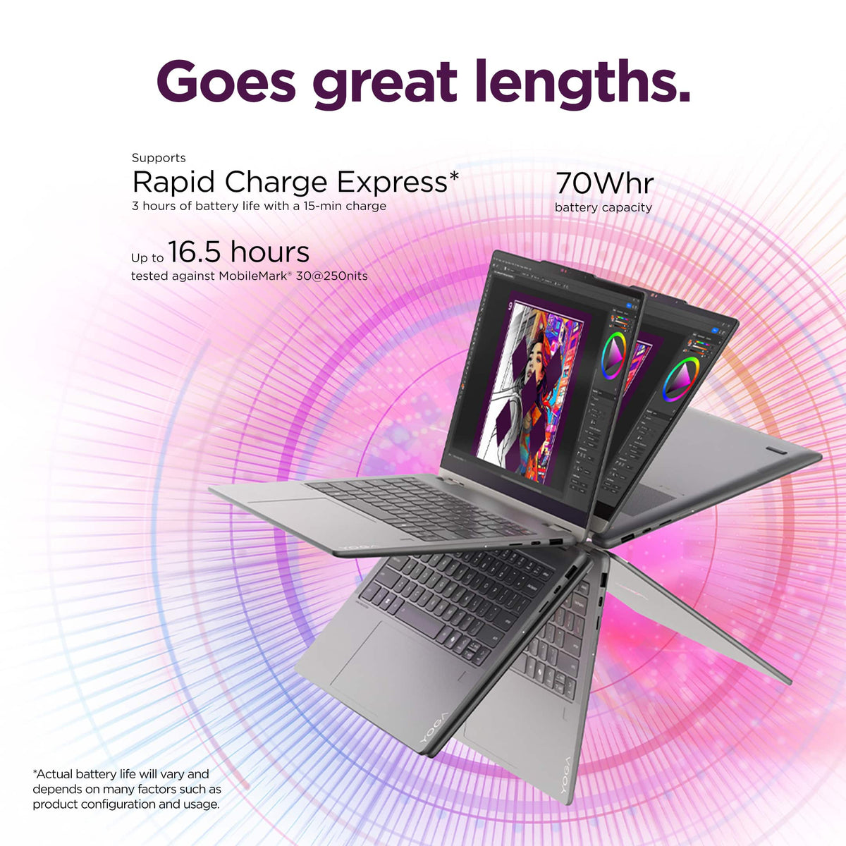 Lenovo - Yoga 7i 2-in-1 14" 2K OLED Touchscreen Laptop - Core Ultra 7 Processor 355 2026- 24GB Memory - 512GB SSD - Copilot+ PC - Luna Grey