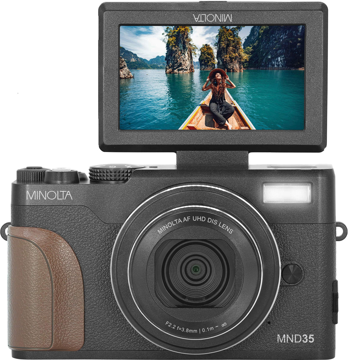 Minolta - MND35 64.0 Megapixel 4K Video Digital Camera - Black