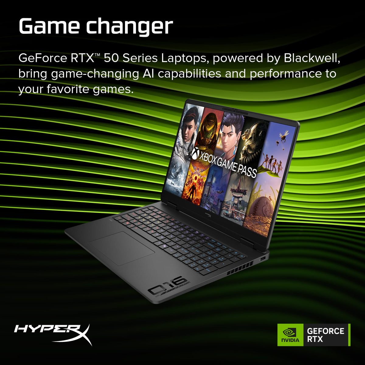 HyperX - OMEN 16" 165Hz 2K Gaming Laptop - Intel Core Ultra 7 356H (2026) - 16GB Memory - NVIDIA GeForce RTX 5060 - 512GB SSD - Shadow Black