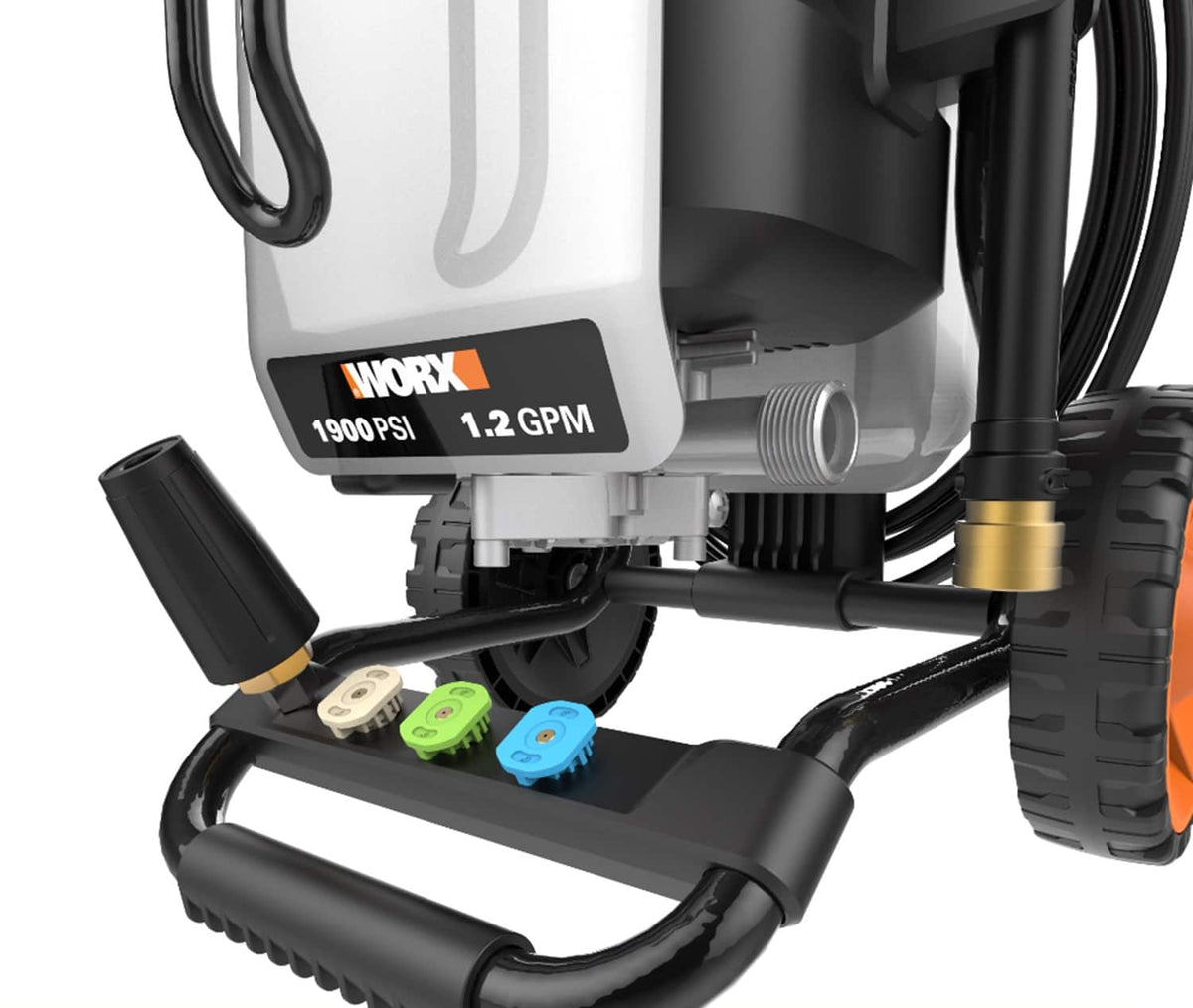WORX - Electric Pressure Washer up to 1900 PSI - Black