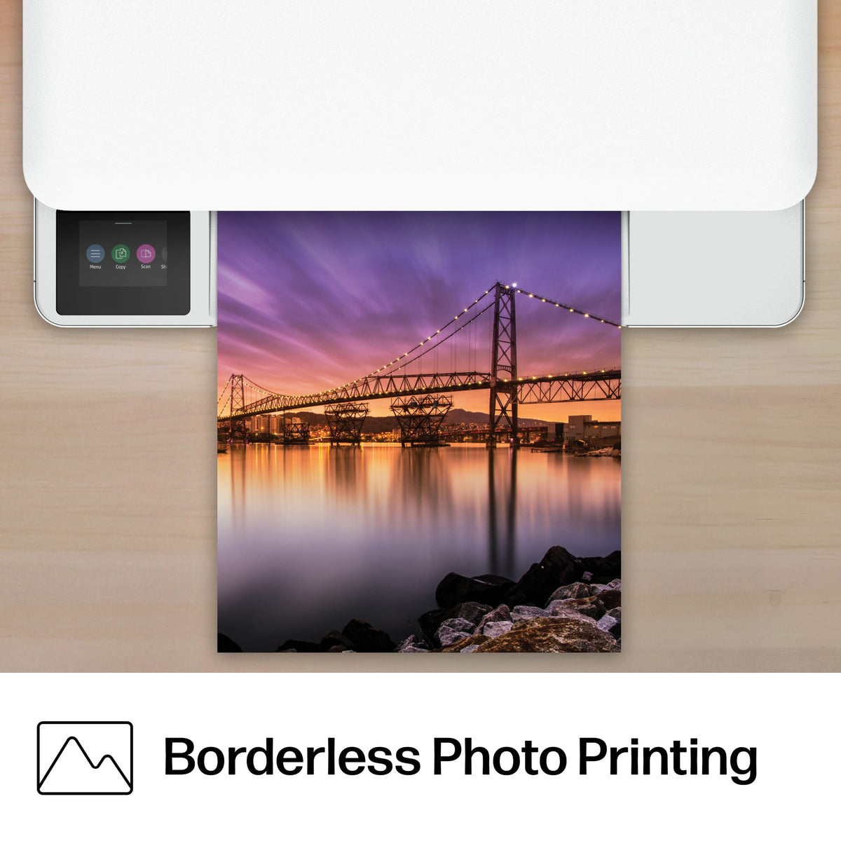 HP - Envy 6165 Wireless AI-Enabled All-in-One Inkjet Printer with 6 months of Instant Ink - White