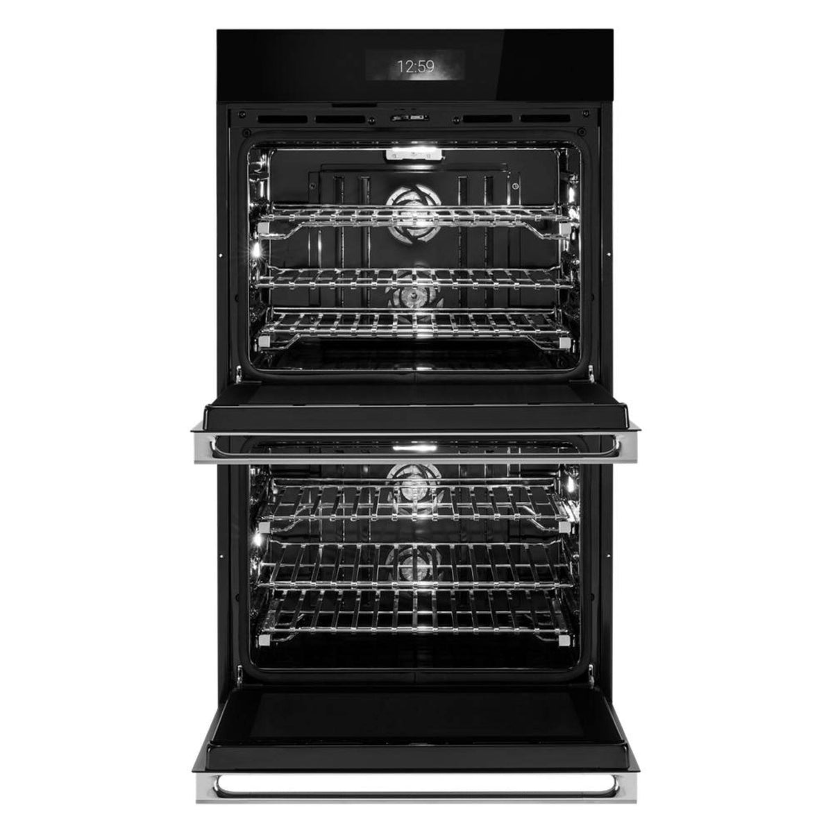 JennAir - NOIR 30" Built-In Double Electric Wall Oven with Vertical Dual-Fan True Convection with Advanced Temperature Precision - Stainless Steel