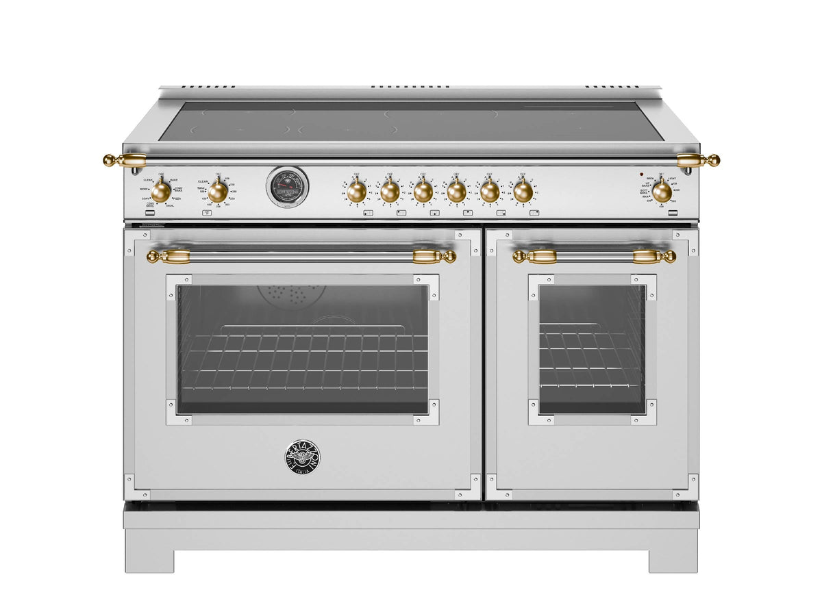 Bertazzoni - 48" Heritage Series Induction Range - /Gold - Stainless Steel