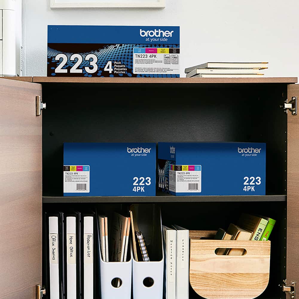 Brother - TN223 4-Pack Standard-Yield Toner Cartridges - Black/Cyan/Magenta/Yellow