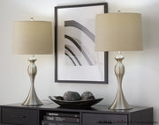 Ashland - Table Lamp (Set of 2) - Gray - Linen