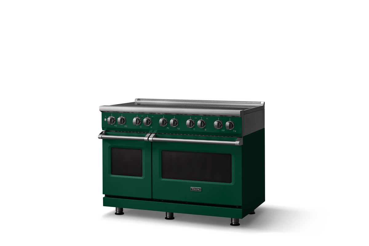 Viking - 48 in. Wide 6 Elements Pro 5 Series 7.3 Cu. Ft. Freestanding 6 Element Induction Convection Range - Ivy