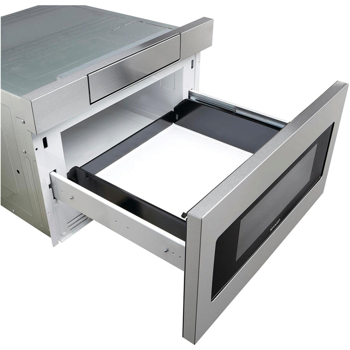 Sharp - 1.2 Cu. Ft. Built-in Microwave Drawer with Sensor Cooking - Stainless Steel