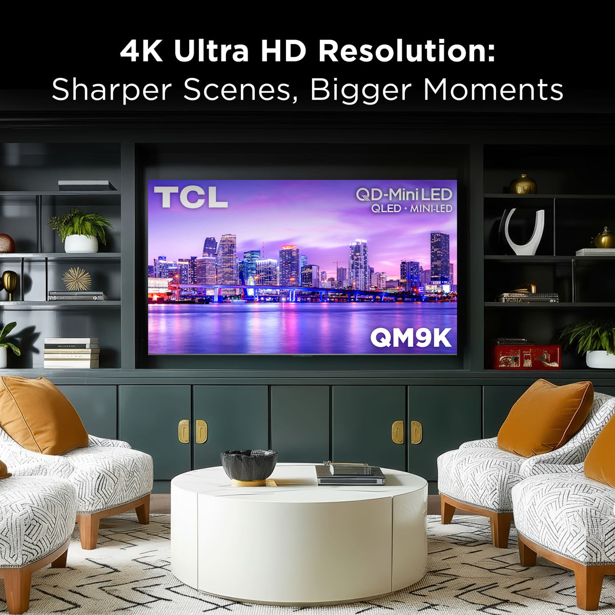 TCL - 85" Class QM9K Series 4K UHD HDR QD-Mini LED Smart TV with Google TV (2025)