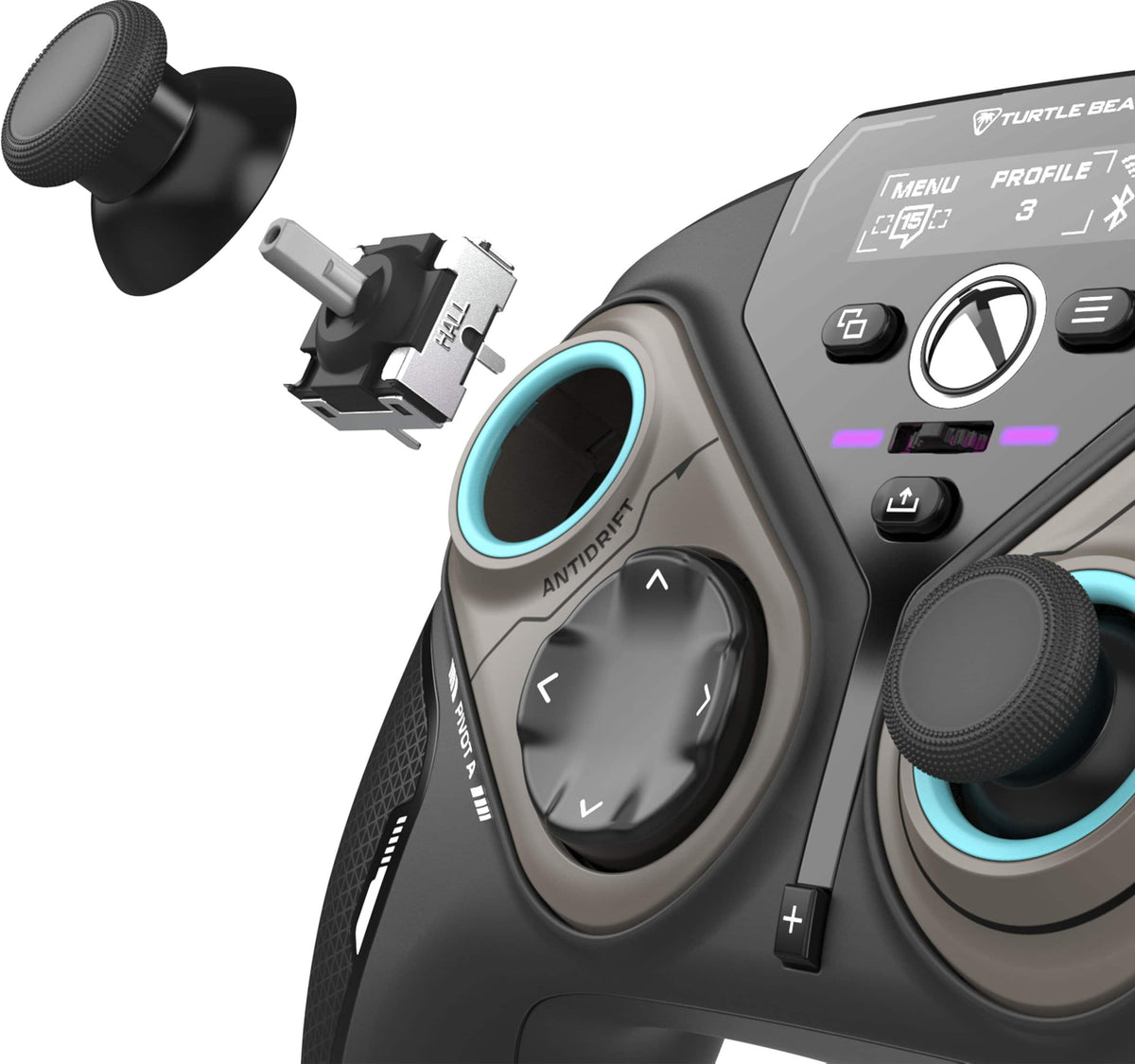 Turtle Beach - Stealth Pivot Wireless Smart PC Gaming Controller with Rotating Modules - Black