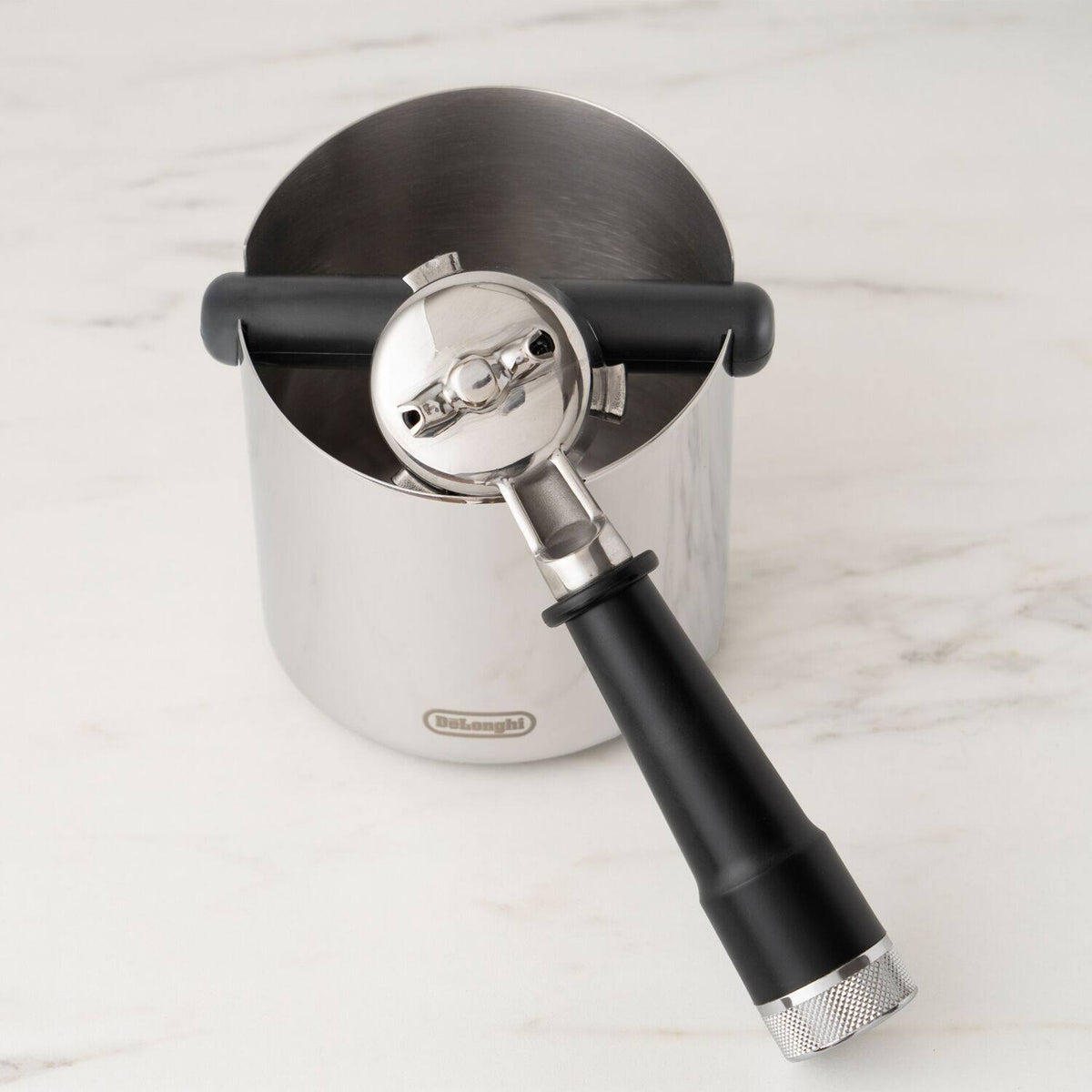 De'Longhi - Coffee Knock Box - Stainless Steel
