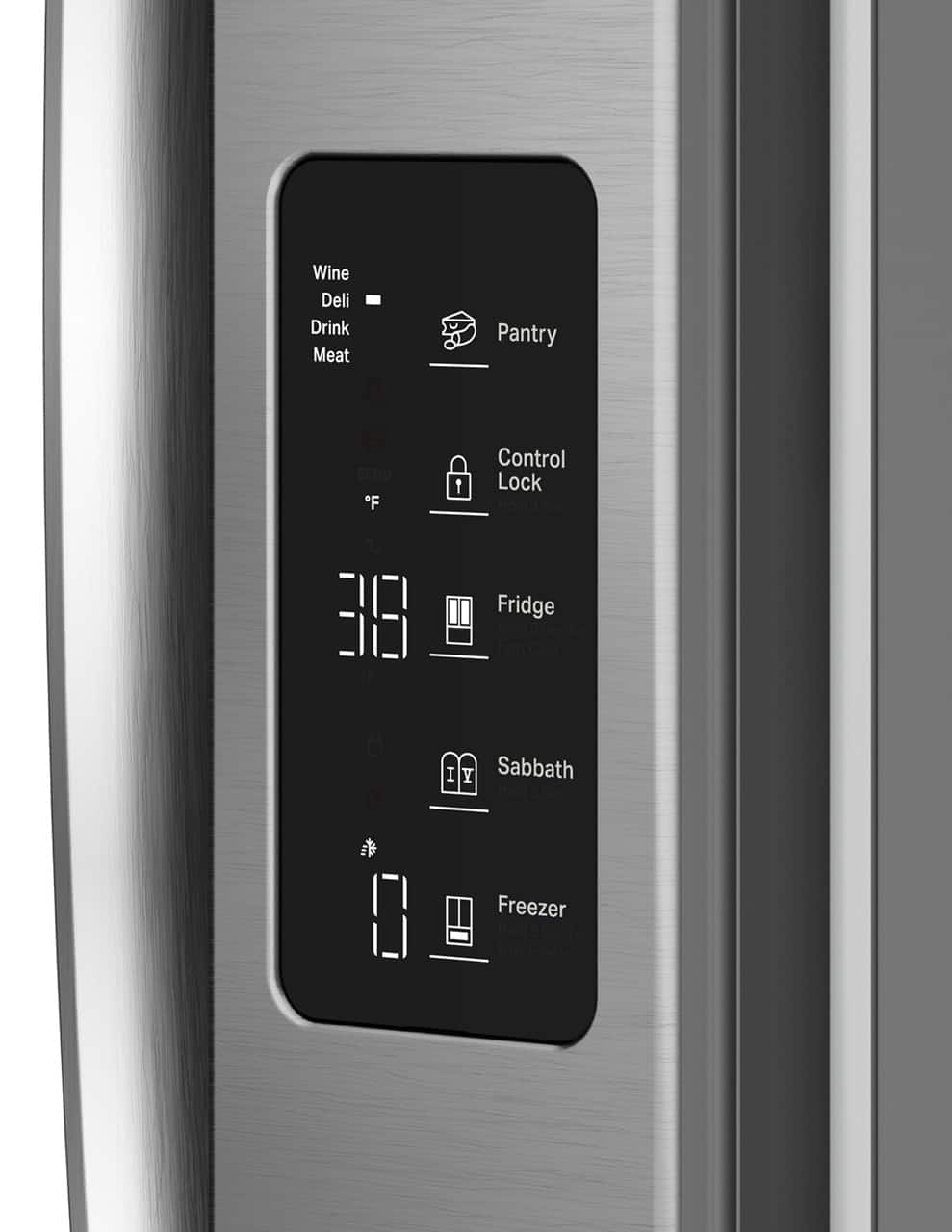 Whirlpool - 36 in. Wide 24 cu. ft. 3-Door French Door Counter Depth Refrigerator - Black Stainless Steel