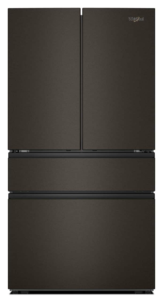Whirlpool - 36 in. Wide 30 cu. ft. Family-Sized Capacity French Door Refrigerator with Flexible Temperature Drawer - Print Resist Blk Stnlss