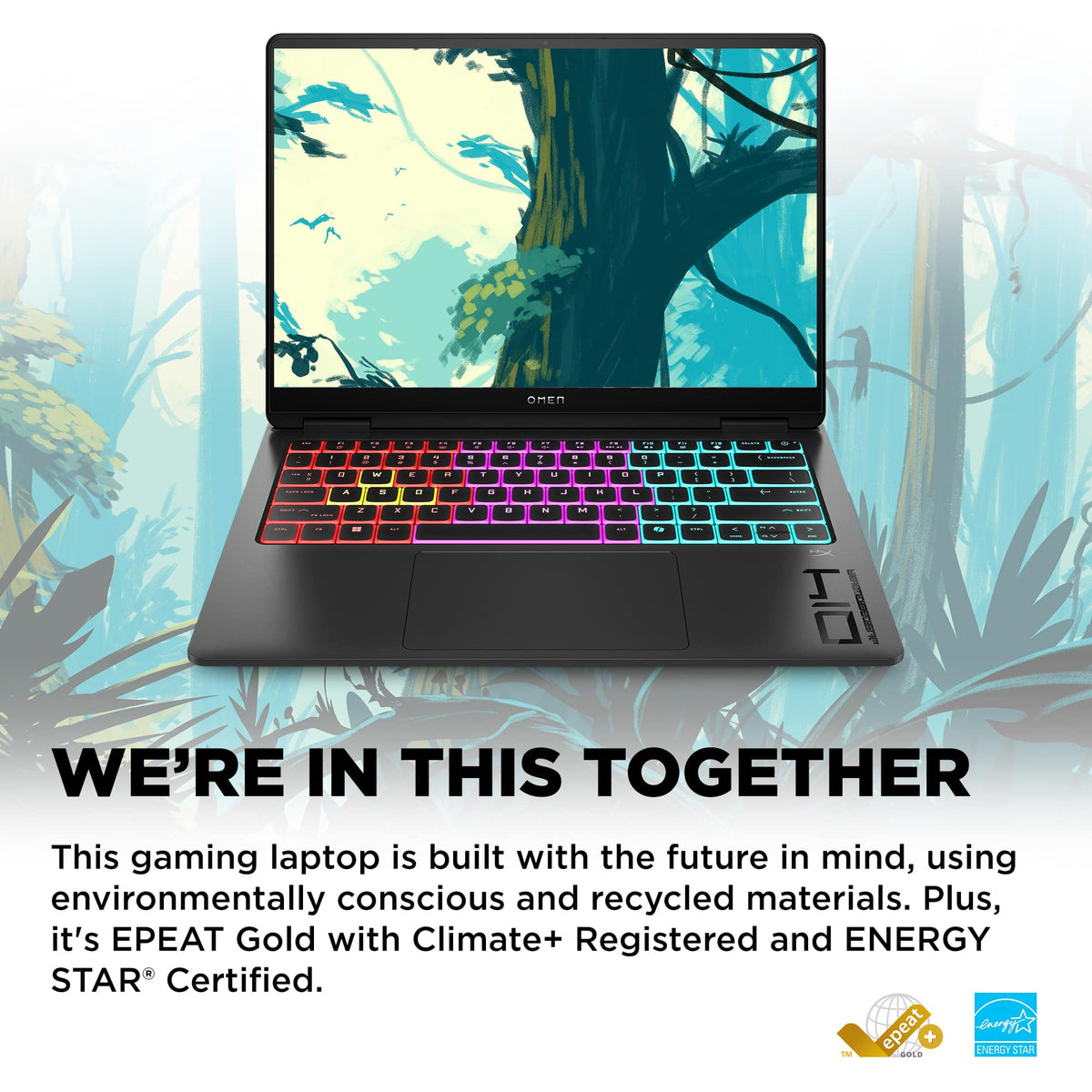 HP OMEN - Transcend 14" 120Hz 3K OLED Gaming Laptop - Intel Core Ultra 7 (2025) - 16GB Memory - NVIDIA GeForce RTX 5060 - 1TB SSD - Shadow Black