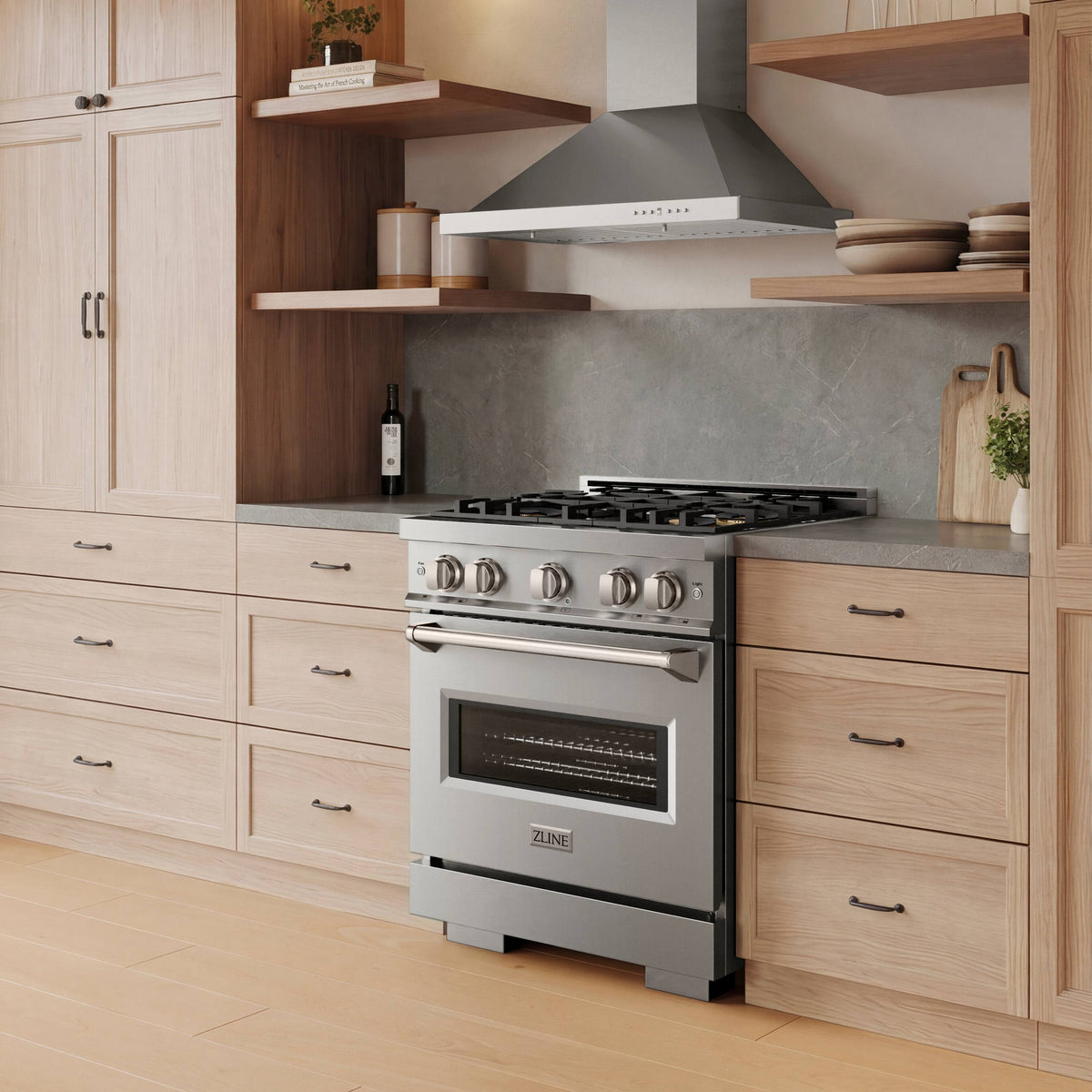 ZLINE - 30 in. 4.2 cu. ft. Classic Freestanding Dual Fuel Range with 4 DuoPro Burners and Convection Oven in Stainless Steel - Stainless Steel