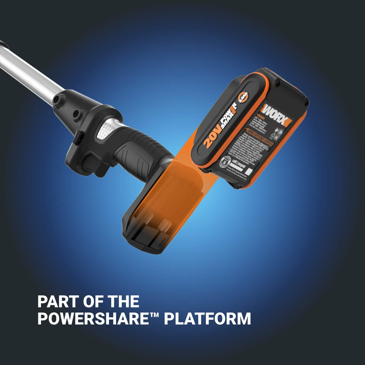 WORX - Nitro WG325.1 20V Brushless 5" Pruning Saw with Extension Pole - Black