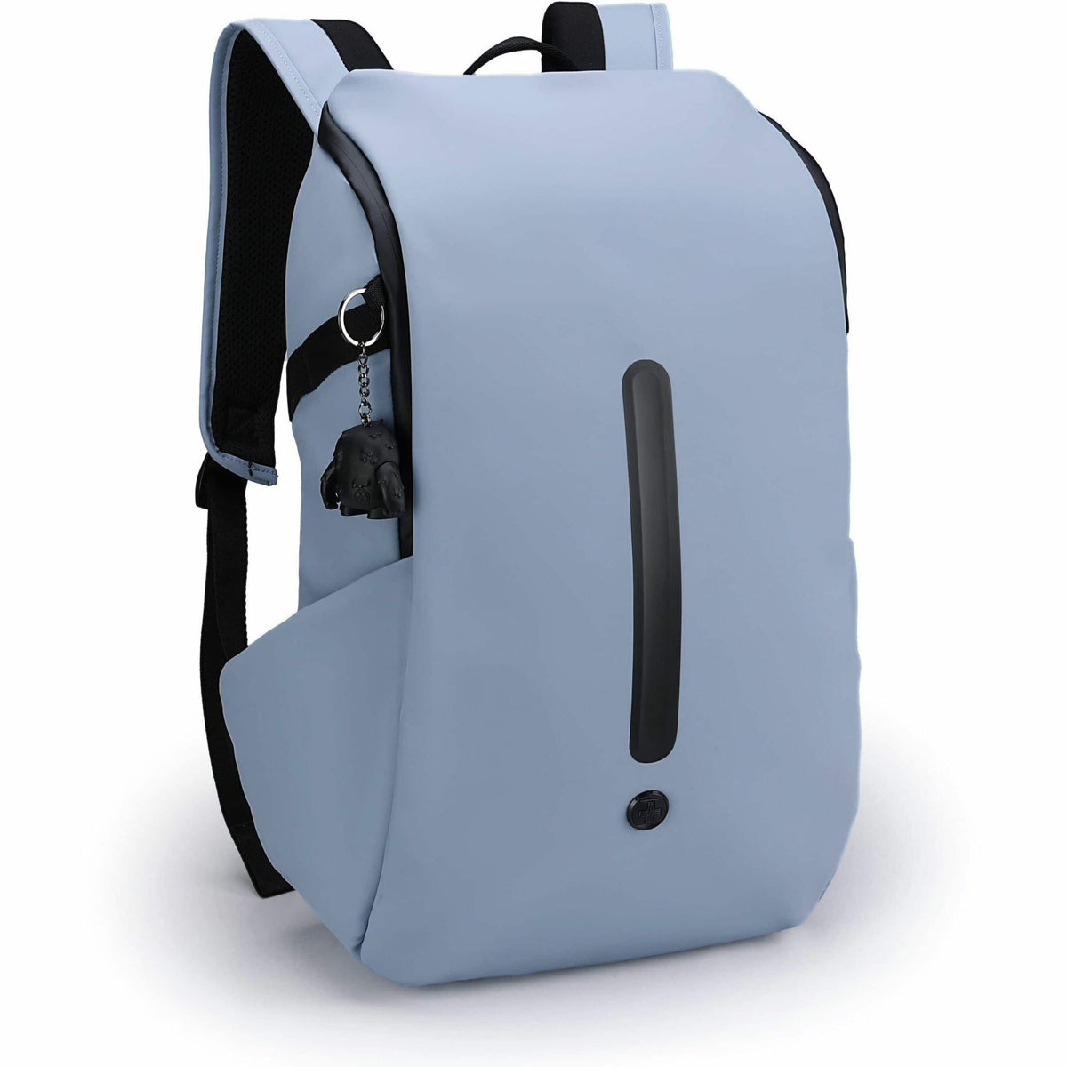 Swissdigital Design - LAMONE L LED TSA-Friendly Water-Resistant Backpack With USB Charging Port RFID Protection and Fits Up to 16″ Laptop - Light Blue