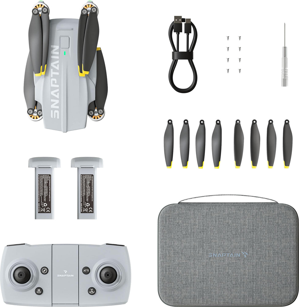 Snaptain - P10 4K Camera Drone with Remote Controller - Gray