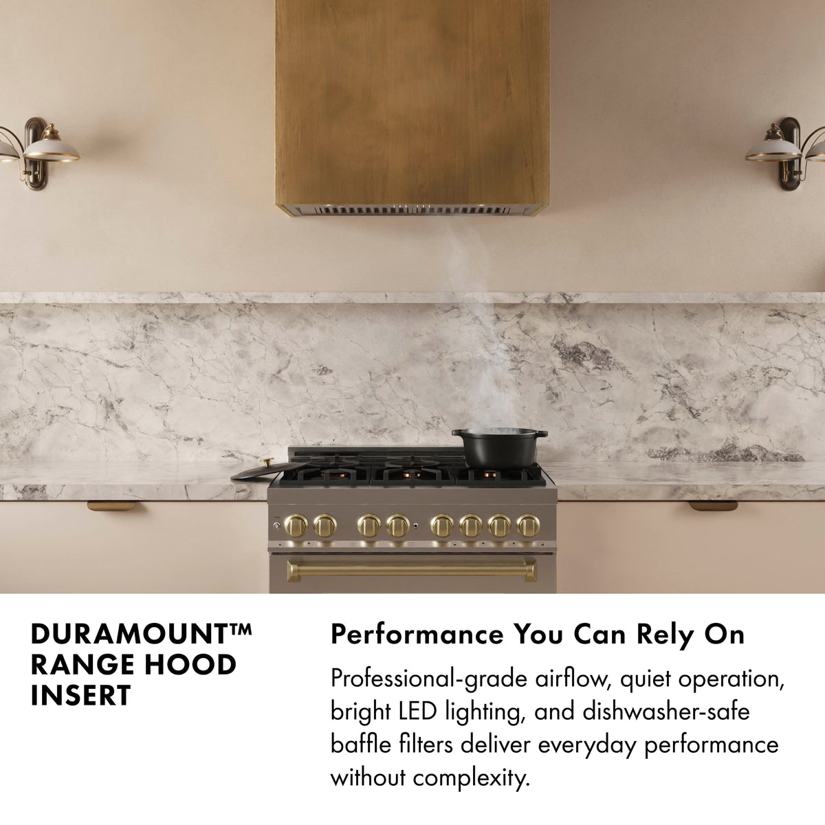ZLINE - 28 inches - Externally Vented - Range Hood Insert - Stainless Steel