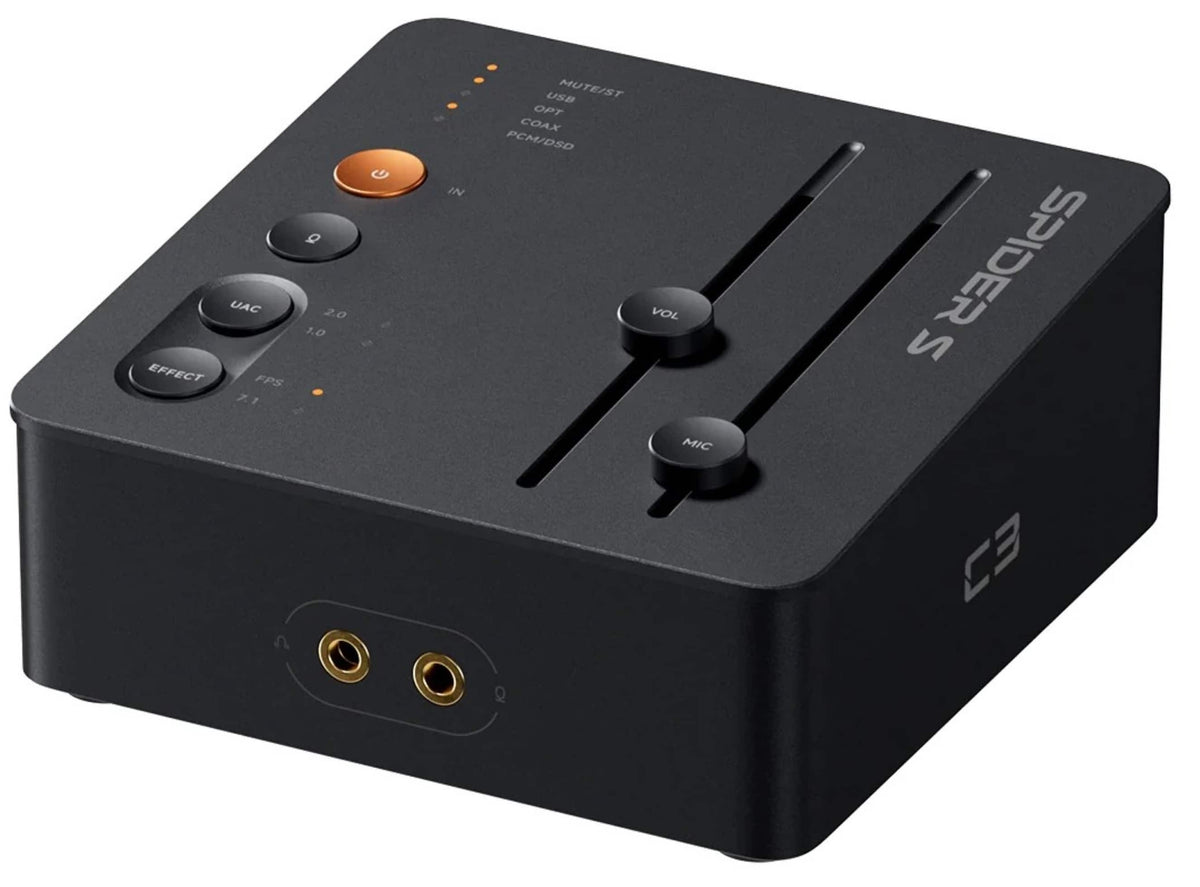 Fosi Audio - C3 Gaming USB Audio Interface - Black