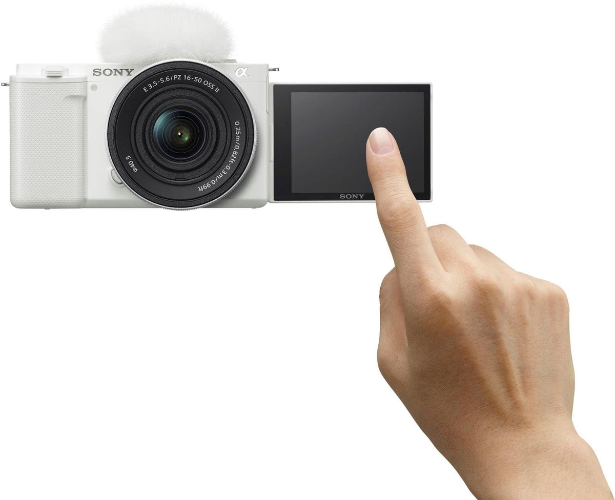 Sony - Alpha ZVE10: APS-C Content Creators’ Camera - White