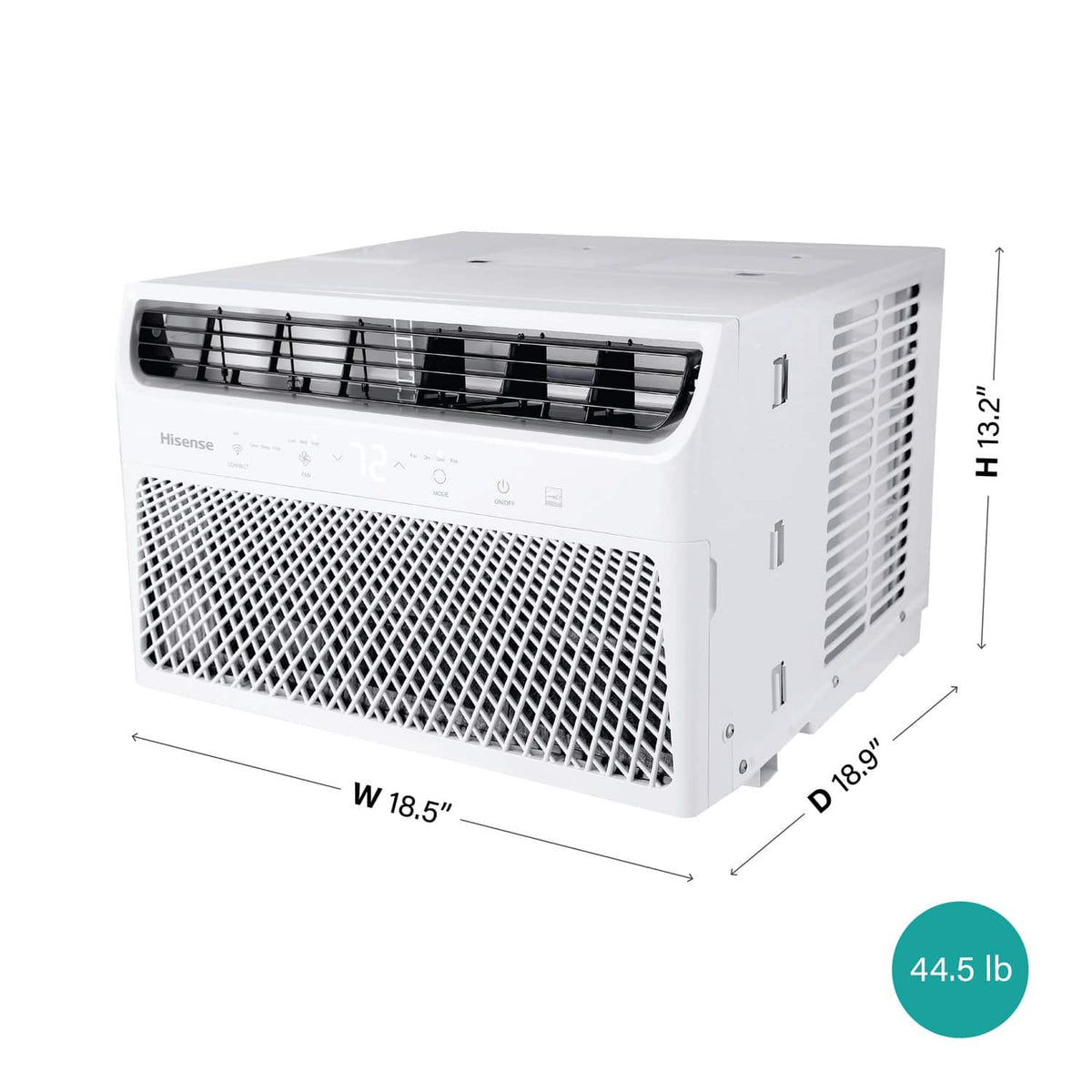 Hisense - 10,000 BTU Window Air Conditioner with Inverter Technology & ConnectLife App 450 Sq. Ft. with Remote - White
