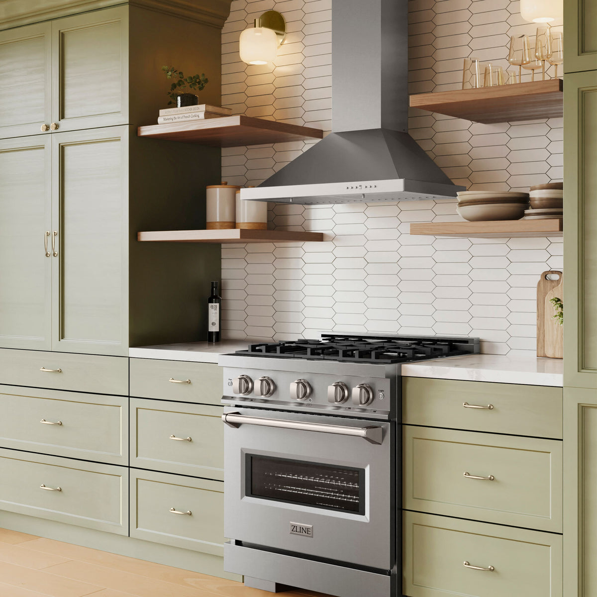 ZLINE - 30 inches - Externally Vented & Convertible - Wall Range Hood - Silver